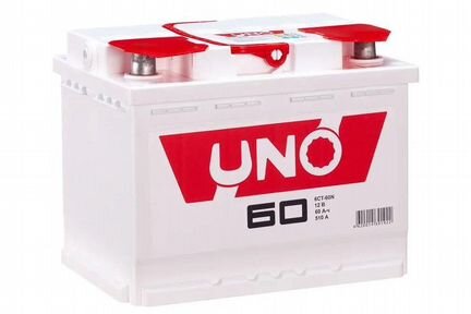 Аккумулятор автомобильный UNO 60Ач прямая поляр