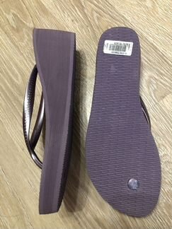 Havaianas новые сланцы шлепки на танкетке 40 ориги