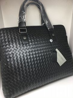 Мужской кожаный портфель Bottega Veneta