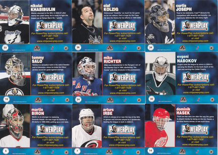 Вратари 01-02 Pacific Adrenaline Powerplay