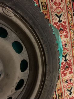 Зимнее колесо с шипованной шиной hankook 195/55R16
