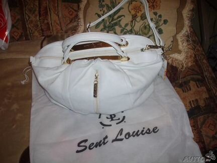 Белая кожаная сумка