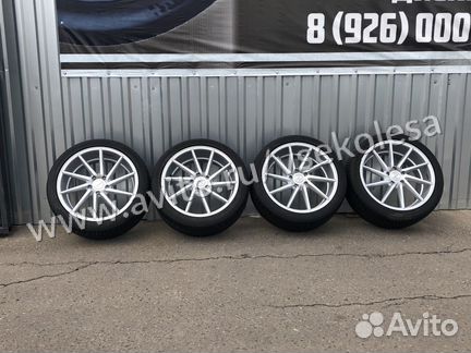 Комплект колес в сборе r18 vossen cvt серебро audi