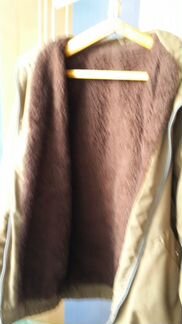 Утепленная куртка иск. мех 50-52р