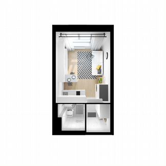 Квартира-студия, 20 м², 10/33 эт.
