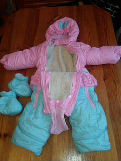 Зимний комбинезон 6-12 м