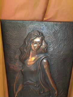 Чеканка 27» 69 см медь / латунь 60-70 годы прошлог