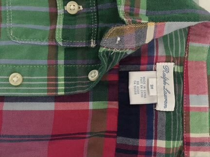 Рубашка Ralf Lauren 9 мес на мальчика