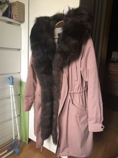 Парка с натуральным мехом (соболь)