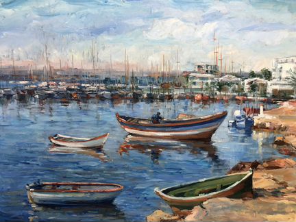 Картина масло Sonja schmit (1955)