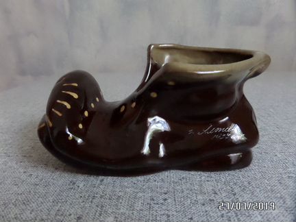 Башмачок сувенирный.СССР.1977 г-Керамика