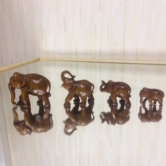 Старые слон слоники сандал 4 слона