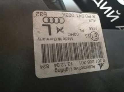 Фара левая audi a3 галоген