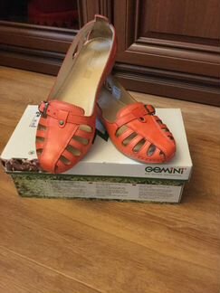 Туфли-босоножки кожаные