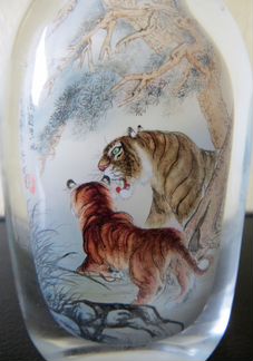 Табакерка флакон snuff bottle старый Китай 1950-е
