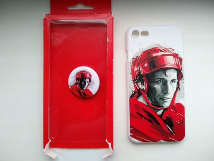 Коллекционный чехол для iPhone 7 с лого А.Якушева