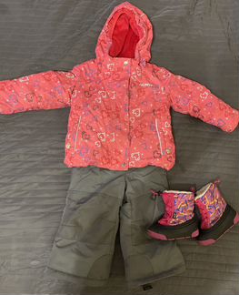 Зимний костюм на девочку 86