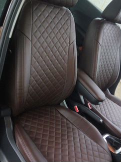 Модельные чехлы Фольксваген Поло из экокожи