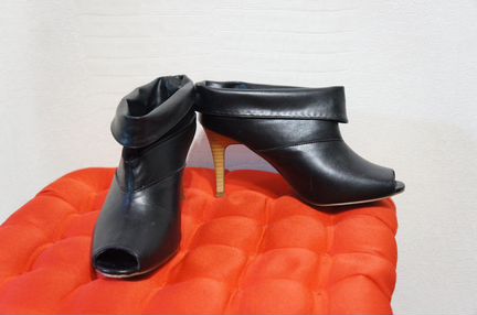 Ботильоны черные, летние, размер 37
