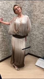 Комплект из юбки и блузы окрашивание деграде