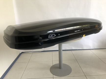 Автобокс на 450 л. Чёрный металлик быстросъём №141