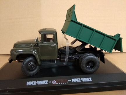 ЗИЛ-ммз-4502 самосвал (новая решетка), зеленый