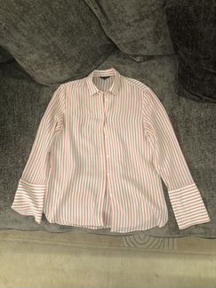 Розово-белая рубашка Massimo Dutti