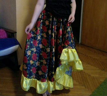 Цыганская юбка на возврат 5-7 лет