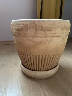 Кашпо керамическое, горшок под пальму 30 см