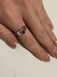 Золотое кольцо с аметистом