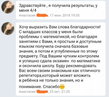 Репетитор по математике дистанционно (6-9 класс)