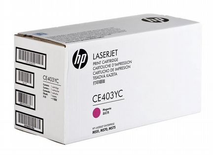Оригинальный картридж HP CE403YC (6000 стр)