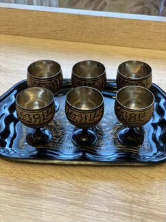 Набор 6 рюмок на подносе