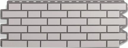 Сайдинг Альта-профиль, кирпич белый клинкер 1473