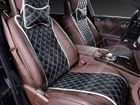 Накидка экокожа Aventador черный с подушками 2 шт