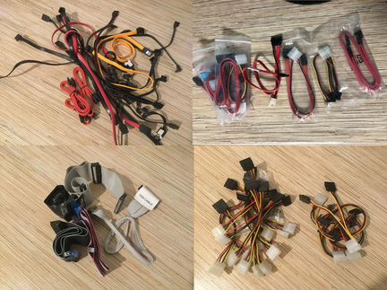 Комплектующие для корпусов - кабели, планки, перех