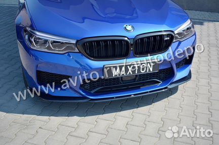 Накладки на бампер BMW M5 F90 (17+) MD V2