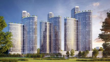 3-к квартира, 94.4 м², 38/39 эт.