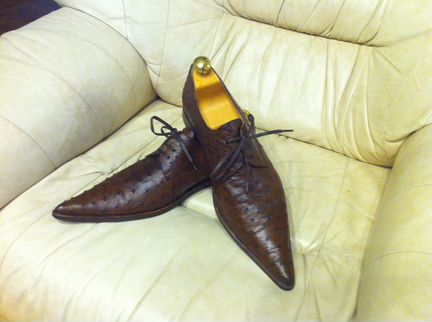 Туфли Luca Alessandrini из кожи страуса