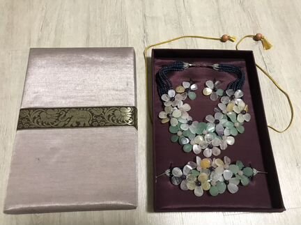 Набор украшений ручной работы из натурального камн