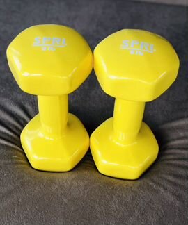 Гантели виниловые, 4 кг, spri, США