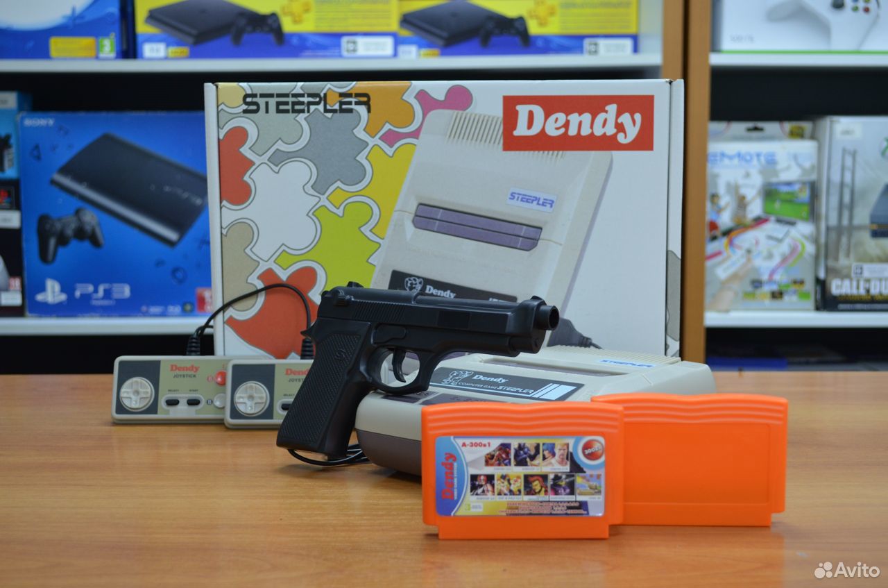 83512003625  Dendy 8-bit Speepler + пистолет+ картридж с играми 