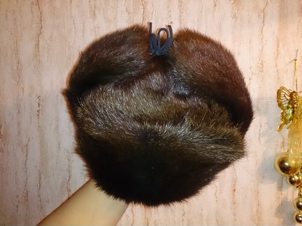 Новая мужская шапка из ондатры