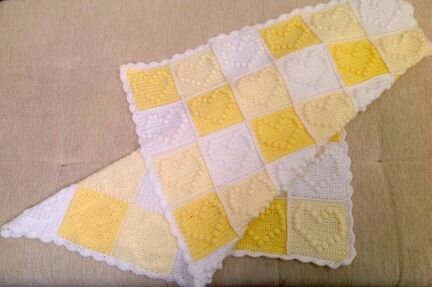 Детский пледик (новый,ручная работа)