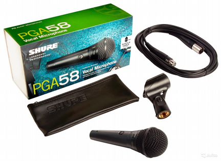 Shure PGA58 XLR-E микрофон + смартфон в подарок