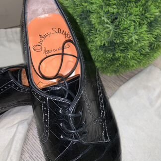 Ботинки Santoni крокодил, Zilli, Brioni