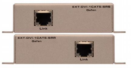 Удлинитель DVI по витой паре EXT-DVI-1CAT5-SR