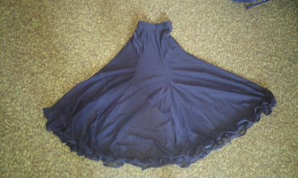 Тренировочная юбка-стандарт для бальных танцевр.32