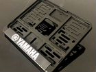 Рамка под номер мото Yamaha пластик 190х145мм