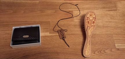 Кошелек, оберег для семьи, расческа с янтарем